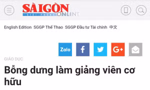 Làm rõ thông tin khai gian giảng viên cơ hữu ở nhiều trường tư