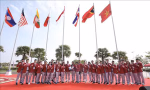 Lễ thượng cờ các đoàn thể thao tham dự SEA Games 32