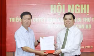Đồng chí Lê Mạnh Hùng nhận chức Phó Trưởng ban Tuyên giáo Trung ương 