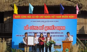 Ra mắt làng du lịch cộng đồng Vi Rơ Ngheo, Kon Tum