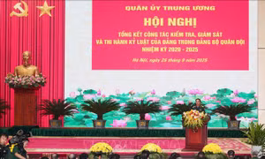 Quân đội thực hiện nghiêm quy định về kiểm soát quyền lực, phòng, chống tham nhũng, tiêu cực