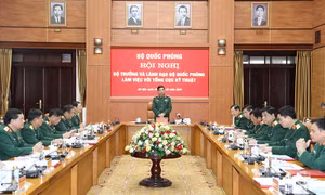 Đại tướng Phan Văn Giang làm việc với Tổng cục Kỹ thuật