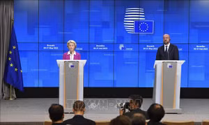 EU nhất trí hỗ trợ 9 tỷ euro cho Ukraine