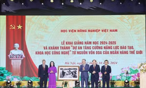 Tổng Bí thư, Chủ tịch nước Tô Lâm dự Lễ khai giảng của Học viện Nông nghiệp Việt Nam