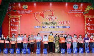 Nhiều hoạt động chăm lo cho người lao động dịp Tết