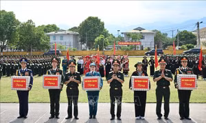 70 năm Chiến thắng Điện Biên Phủ: Đại tướng Phan Văn Giang thăm, kiểm tra lực lượng tham gia diễu binh, diễu hành