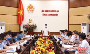 Thanh Hóa: Bàn giải pháp nâng cao năng lực xét nghiệm, điều trị COVID-19