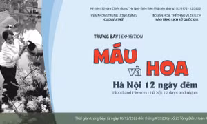  Trưng bày 'Máu và Hoa - Hà Nội 12 ngày đêm'