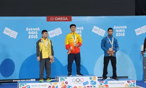 Olympic trẻ 2018: Đô cử Ngô Sơn Đỉnh xuất sắc giành HCV hạng cân 56 kg