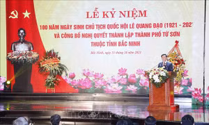 Kỷ niệm 100 năm Ngày sinh đồng chí Lê Quang Đạo và công bố thành lập TP Từ Sơn