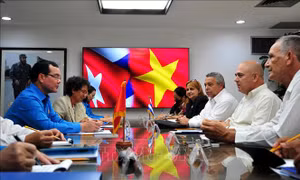 Lãnh đạo Cuba đánh giá cao quan hệ hợp tác công đoàn với Việt Nam