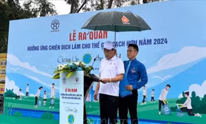 Lễ ra quân hưởng ứng Chiến dịch làm cho thế giới sạch hơn năm 2024