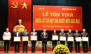 Tôn vinh nghĩa cử cao đẹp của người hiến tặng giác mạc