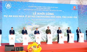 Hưng Yên: Khởi công khu nhà ở xã hội và nhiều công trình giao thông quan trọng