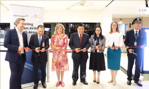 Vietnam Airlines khai trương chuyến bay kết nối TP Hồ Chí Minh với Perth (Australia)