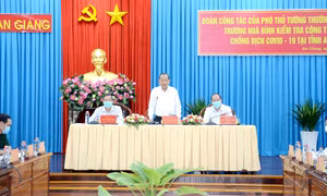 Phó Thủ tướng Trương Hòa Bình làm việc với An Giang về phòng, chống dịch COVID-19