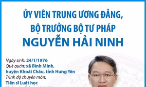 Ủy viên Trung ương Đảng, Bộ trưởng Bộ Tư pháp Nguyễn Hải Ninh