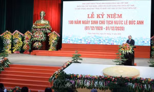 Long trọng Lễ kỷ niệm 100 năm Ngày sinh Chủ tịch nước Lê Đức Anh