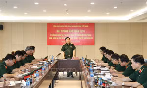 Đại tướng Ngô Xuân Lịch thăm Trụ sở Trung tâm Phát thanh - Truyền hình Quân đội
