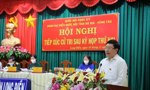 Phó Thủ tướng Phạm Bình Minh tiếp xúc cử tri tại Bà Rịa-Vũng Tàu