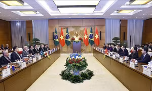 Chủ tịch Quốc hội Trần Thanh Mẫn hội kiến Tổng thống Brazil