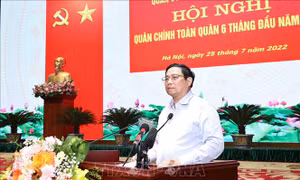 Thủ tướng Phạm Minh Chính dự Hội nghị Quân chính toàn quân