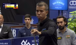 Trần Quyết Chiến xuất sắc giành ngôi vô địch billard thế giới nội dung carom 3 băng