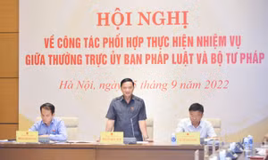 Tăng cường phối hợp giữa Ủy ban Pháp luật của Quốc hội và Bộ Tư pháp