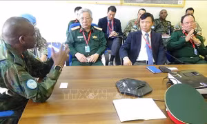  Đoàn công tác liên ngành về gìn giữ hòa bình thăm, làm việc tại Nam Sudan