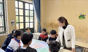 Cô giáo có nhiều sáng kiến với giáo dục vùng cao