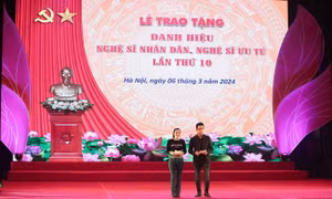 Ngày 6/3 sẽ diễn ra lễ trao tặng danh hiệu NSND, NSƯT lần thứ 10