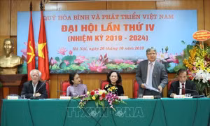 Nguyên Bộ trưởng Bộ Tư pháp Hà Hùng Cường được bầu làm Chủ tịch Quỹ Hòa bình và Phát triển Việt Nam