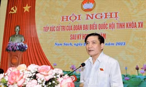 Đoàn đại biểu Quốc hội tỉnh Hải Dương tiếp xúc cử tri sau kỳ họp thứ 5, Quốc hội khóa XV