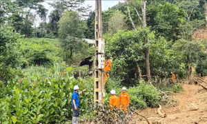 Điện Biên: Hoàn thành khôi phục cấp điện cho các xã vùng lũ
