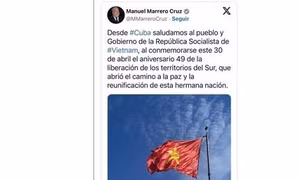 49 năm thống nhất đất nước: Lãnh đạo Đảng và Chính phủ Cuba chúc mừng nhân dân và Chính phủ Việt Nam
