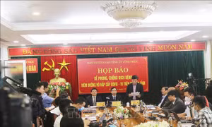 Vĩnh Phúc họp báo thông tin về hình hình COVID-19