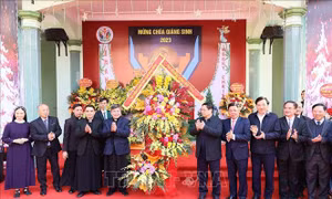 Thủ tướng Phạm Minh Chính chúc mừng Giáng sinh tại Bắc Giang