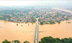 Cấm người dân, phương tiện qua cầu Yên Bái