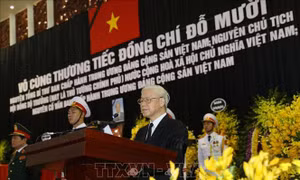Cử hành trọng thể Lễ truy điệu nguyên Tổng Bí thư Đỗ Mười