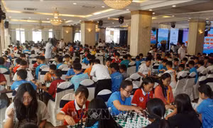 Khoảng 700 vận động viên tranh tài ở Giải Cờ vua miền Trung và Tây Nguyên mở rộng 