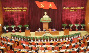 Ngày làm việc thứ nhất Hội nghị lần thứ 11 Ban Chấp hành Trung ương Đảng khóa XII