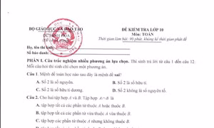 Kỳ thi tốt nghiệp THPT từ năm 2025: Đề thi minh họa môn Toán, Ngữ văn 