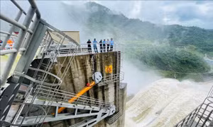 Hồ thủy điện Bản Vẽ cắt giảm lũ linh hoạt phù hợp cho vùng hạ du