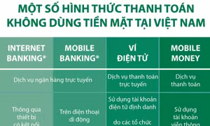 Một số hình thức thanh toán không dùng tiền mặt tại Việt Nam