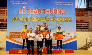 Đội Thanh Hóa giành giải nhất toàn đoàn tại giải vô địch Muay quốc gia 2021