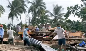Nâng cao năng lực cho lực lượng xung kích phòng, chống thiên tai cấp xã