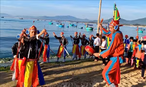 Gia Lai: Đặc sắc lễ hội cầu ngư làng chài Tân Phụng