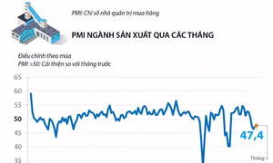 Chỉ số PMI ngành sản xuất Việt Nam đạt 47,4 điểm trong tháng 1/2023