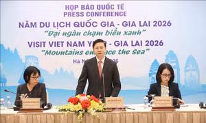 Họp báo quốc tế giới thiệu Năm Du lịch quốc gia - Gia Lai 2026 'Đại ngàn chạm biển xanh'