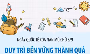 Duy trì bền vững thành quả xóa mù chữ tại Việt Nam
